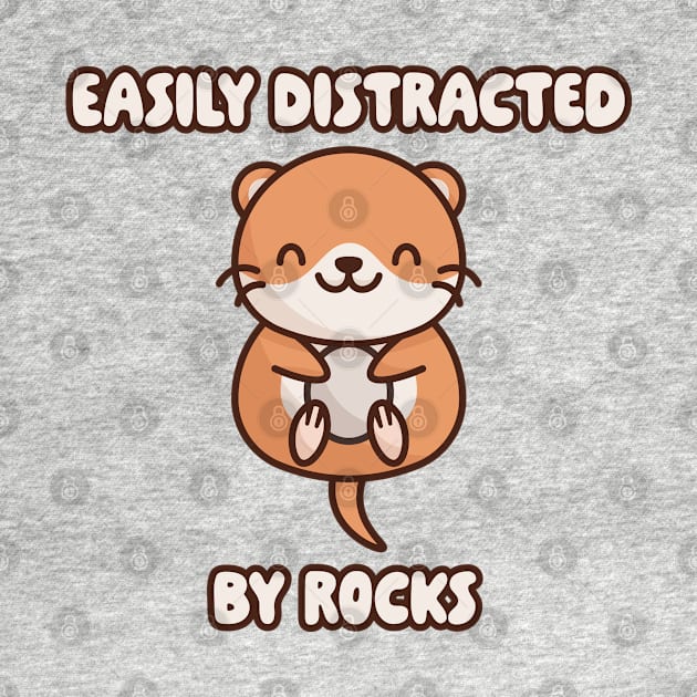 Easily Distracted by Rocks: Cute Otter by CallamSt